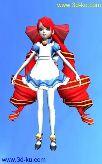 【混沌大陆】角色模型 萌翻人的兔子妹 带骨骼动作 6套衣服~非常漂亮非常精细的图片