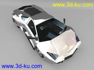 3D打印模型mental ray练习渲染的兰博基尼~的图片