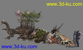 3D打印模型应各位朋友要求，接着发，太空战士11大型怪物的图片