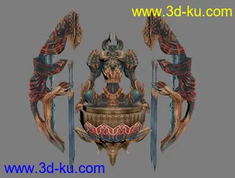 最终幻想的模型，贴图是TGA文件的图片