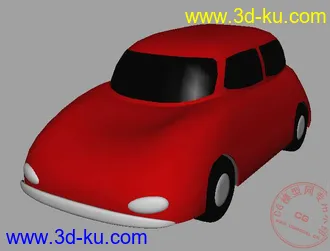 3D打印模型NURBS卡通车一辆的图片