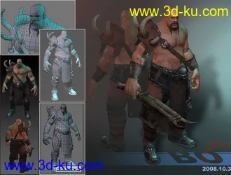 3D打印模型次时代游戏人物自习的图片