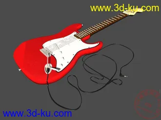 3D打印模型电吉他的图片