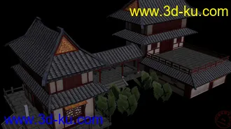 3D打印模型最近做的一个小型中式建筑~大家狠狠拍呀。。多题宝贵意见~小弟先谢过了的图片