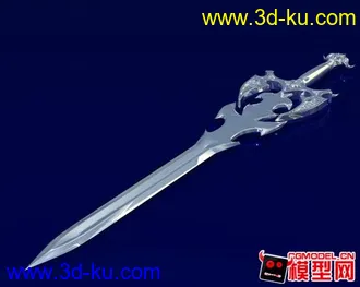 3D打印模型很酷的一把剑的图片