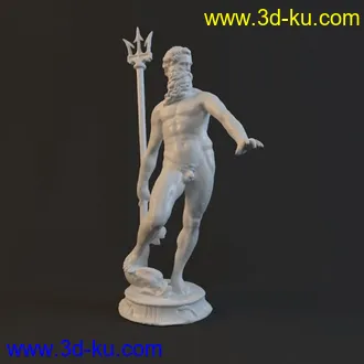 3D打印模型海神雕像(实体扫描)的图片