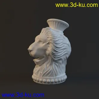 3D打印模型狮头雕塑的图片