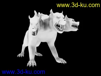 3D打印模型三头豹子的图片