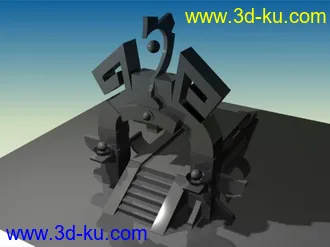 3D打印模型简单的Q版游戏建模的图片