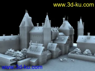 3D打印模型不错的欧洲小镇~的图片