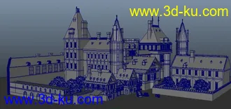 3D打印模型不错的欧洲小镇~的图片