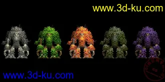 3D打印模型wow树人的图片