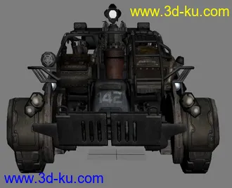 3D打印模型彪悍威猛的战车   次时代的图片