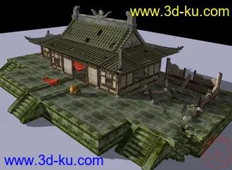 3D打印模型废墟（卡不死你机子才有问题）的图片