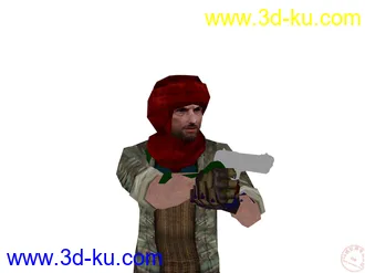 3D打印模型max带骨骼的中东恐怖分子。。。！！有点。。。的图片