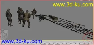 3D打印模型使命4的全部枪械的图片