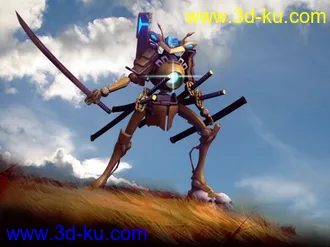 3D打印模型最近做的机器人加贴图！！的图片