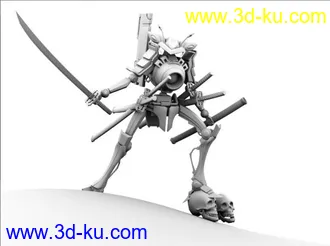 3D打印模型最近做的机器人加贴图！！的图片