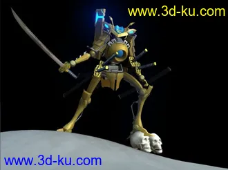 3D打印模型最近做的机器人加贴图！！的图片