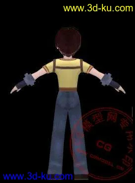 3D打印模型卡通男孩的图片