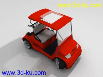 3D打印模型高尔夫球场的电瓶车（mb格式带贴图和材质）的图片
