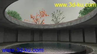 3D打印模型水池（带材质灯光和相机动画和UV）的图片