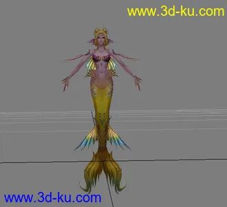 3D打印模型人鱼的图片