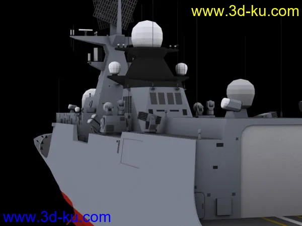 精品“江凯”级护卫舰-054A max格式模型的图片5