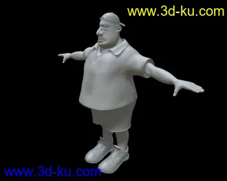 3D打印模型好久以前做的大叔一个的图片