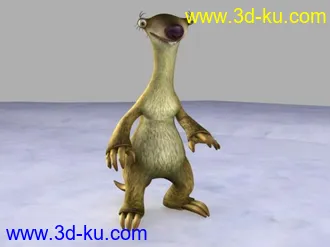 3D打印模型ICE AGE SID "THE SLOTH"的图片