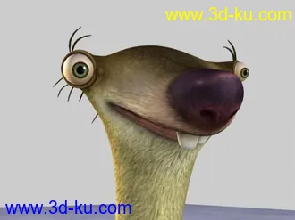 3D打印模型ICE AGE SID "THE SLOTH"的图片