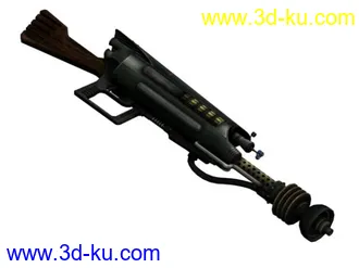 3D打印模型辐射:新维加斯高清MOD武器导出.之外星枪械的图片