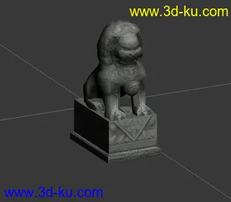 3D打印模型石狮子的图片