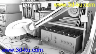 3D打印模型自己做的一个室内的图片