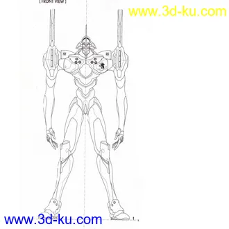 3D打印模型EVA零号机（半身）的图片