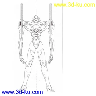 3D打印模型EVA零号机（半身）的图片