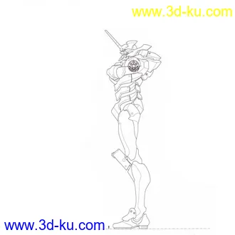 3D打印模型EVA零号机（半身）的图片