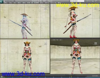 3D打印模型[Wii]御姐玫瑰R(OneChanbara: Bikini Zombie Slayers)-彩(Aya)的图片