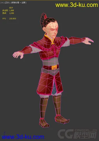 3D打印模型以前做的天降神童动化片Q人物希望给点分:)的图片