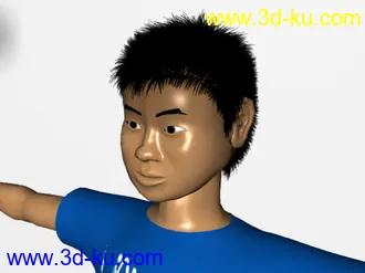3D打印模型对着镜子做的我自己的图片