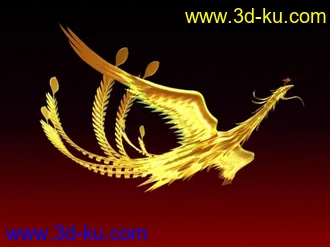 神鸟凤凰3D模型的图片
