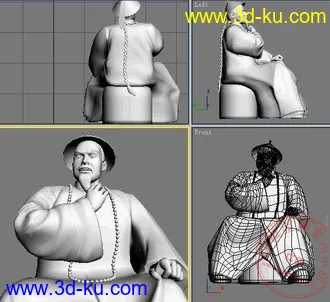 3D打印模型林则徐 塑像（或许哪天你也用的上）的图片