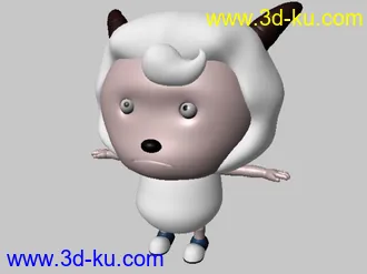 3D打印模型喜洋洋，带骨骼，不晓得绑对不对就是...的图片