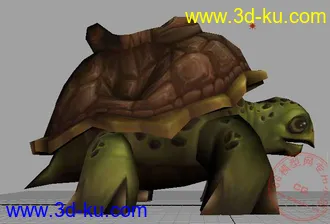 3D打印模型海龟，带贴图maya2008文件的图片