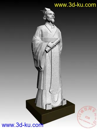 3D打印模型徐福 雕塑（感谢大家分享！）的图片