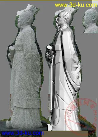 3D打印模型徐福 雕塑（感谢大家分享！）的图片