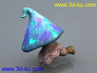 3D打印模型“三位一体”里的漂亮蘑菇的图片