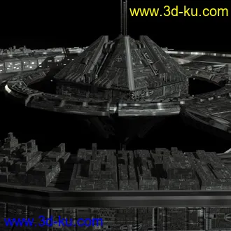 3D打印模型太空城的图片