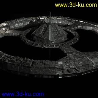 3D打印模型太空城的图片