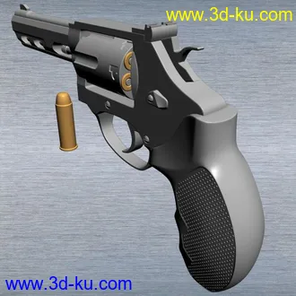 3D打印模型一把高模左轮枪的图片